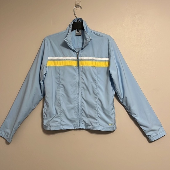 Vintage Nike Woman’s Athletic Jacket 8-10 Front Pockets Mesh Lined Full Zip - Picture 1 of 15
